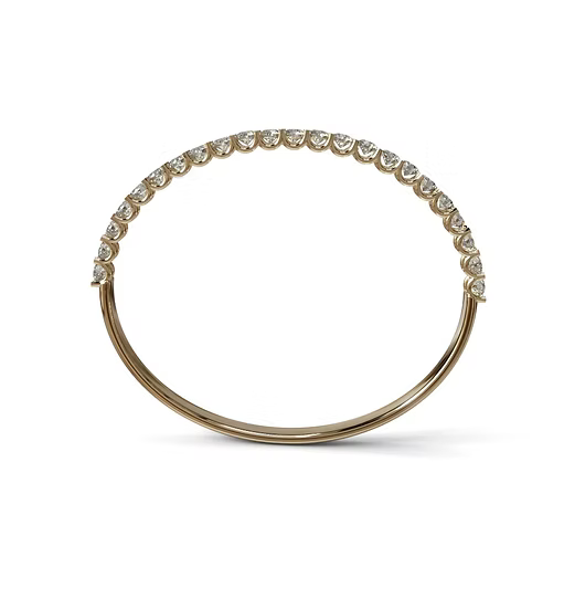 15 Pointers U Prong Diamond Bangle