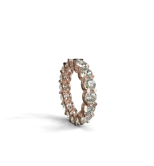 U Prong Diamond Eternity Band