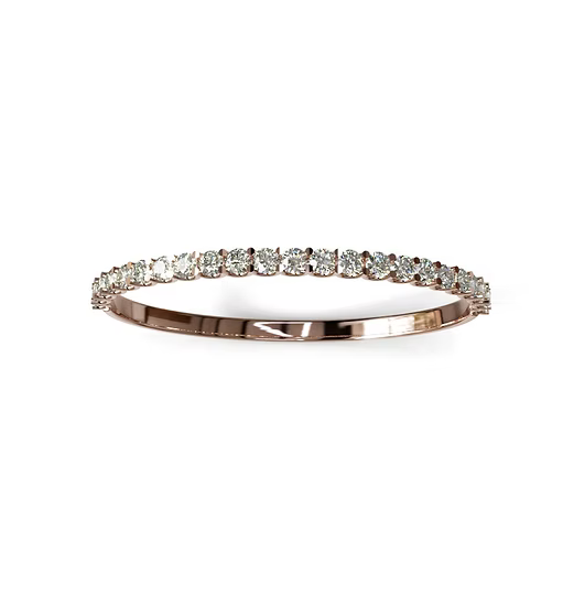 15 Pointers U Prong Diamond Bangle