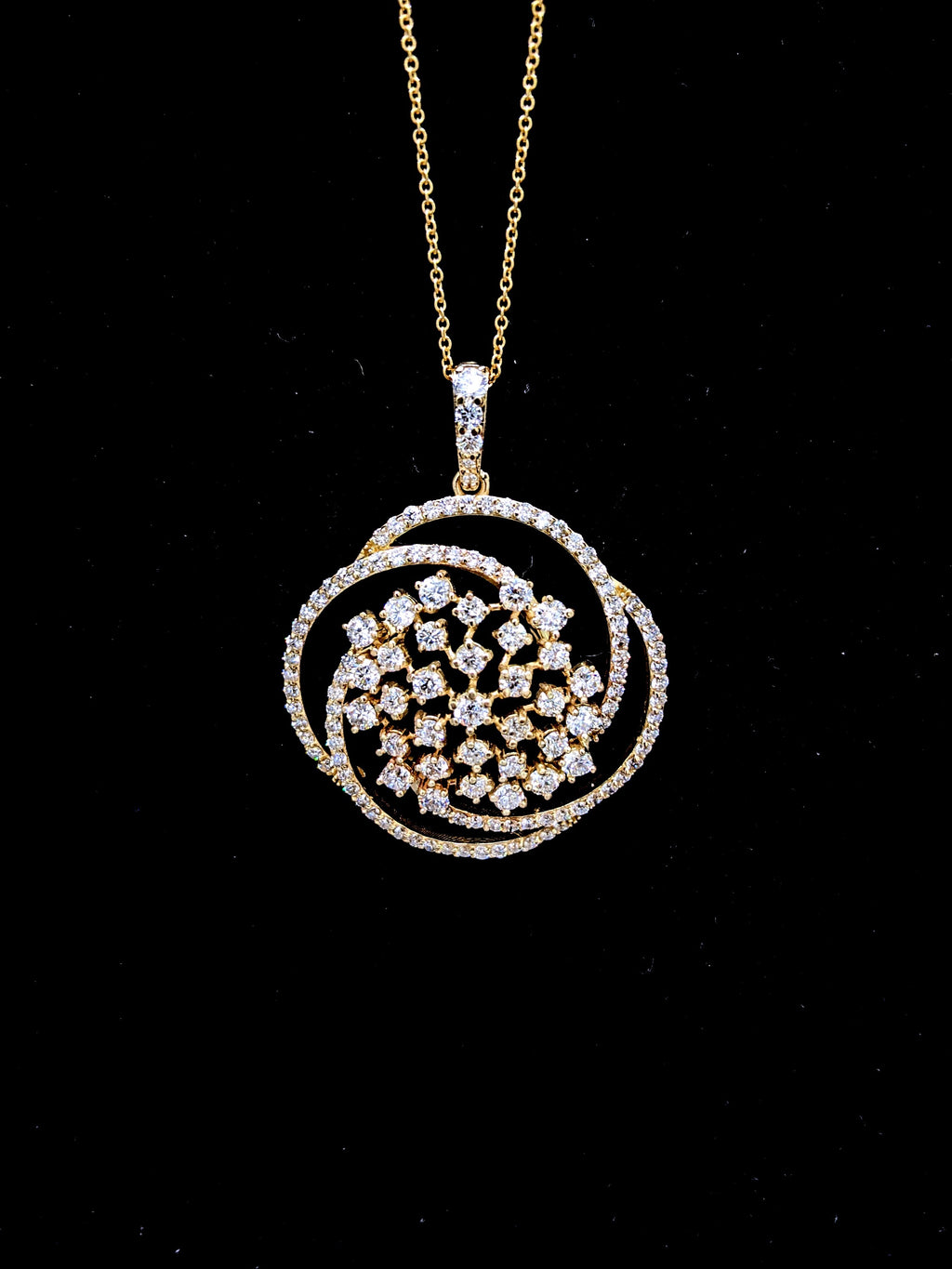 Cluster Diamond Pendant image 3
