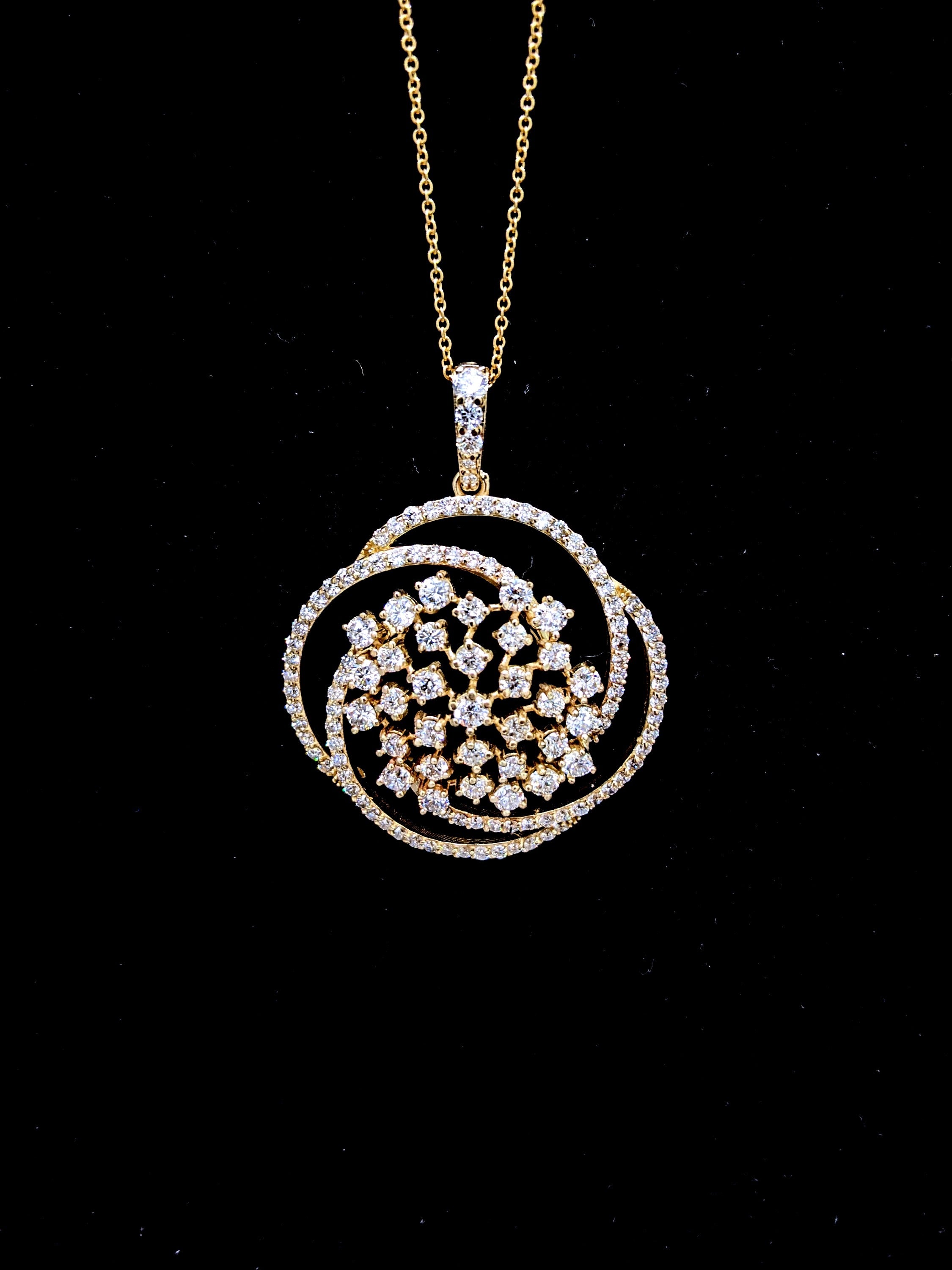 Cluster Diamond Pendant image 3