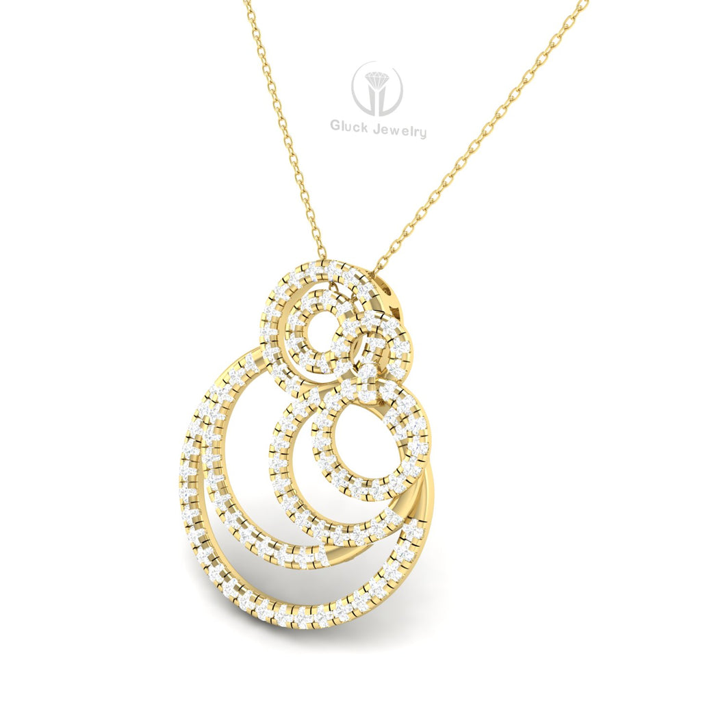 Circular Diamond Pendant image 5