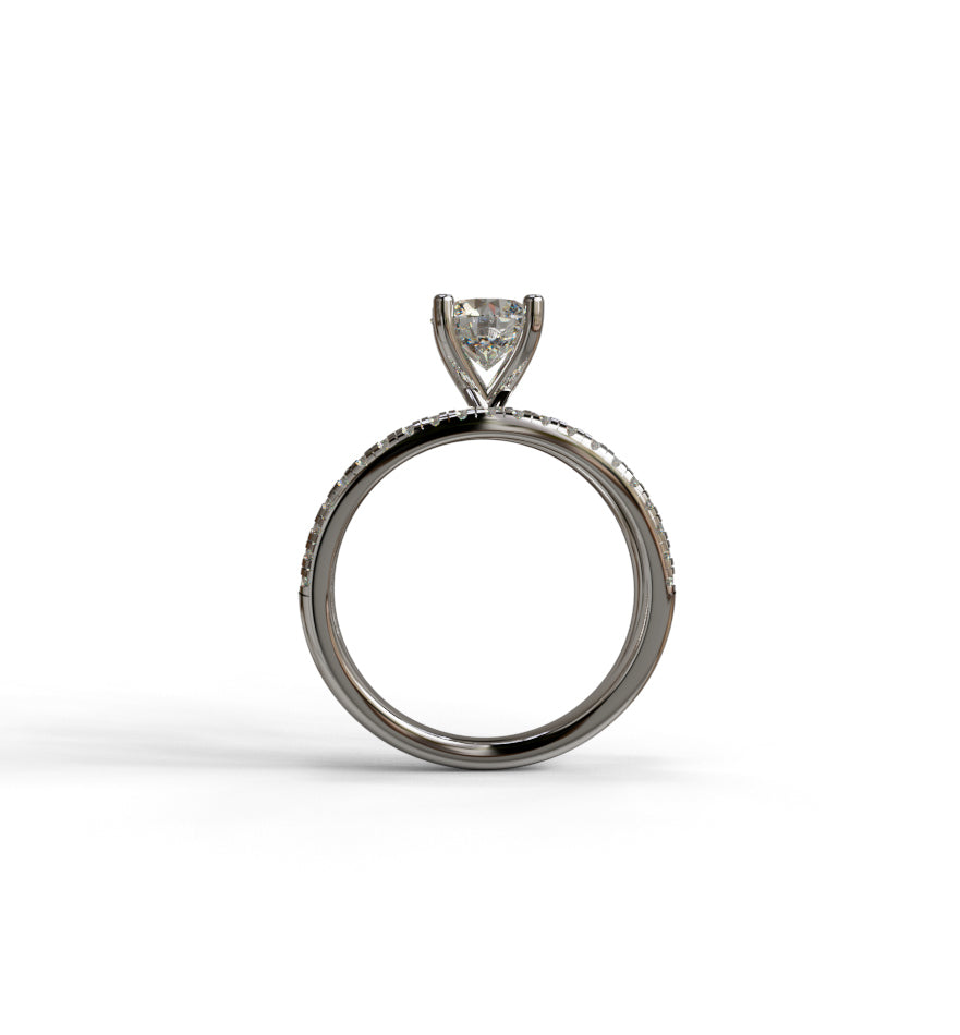Split Shank Diamond Engagement Ring image 4