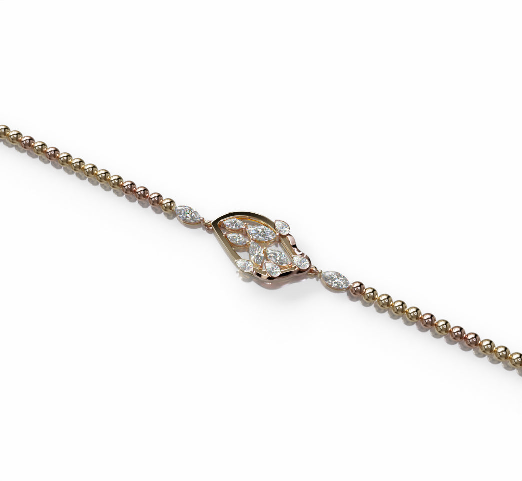 Fancy Diamond Chain Bracelet image 2