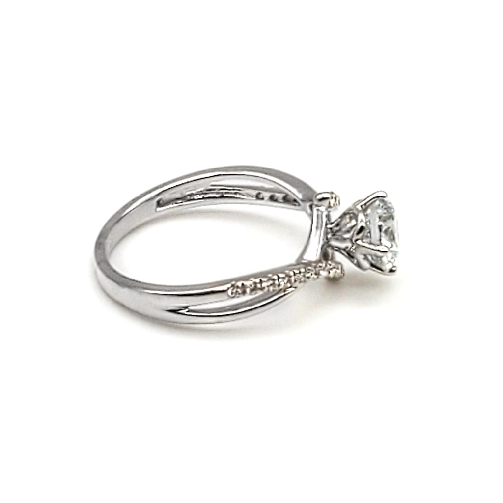 Criss Cross Engagement Ring image 1