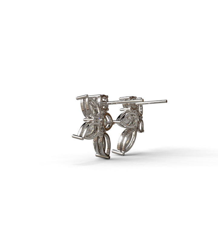 Fancy Cluster Stud Earring image 5
