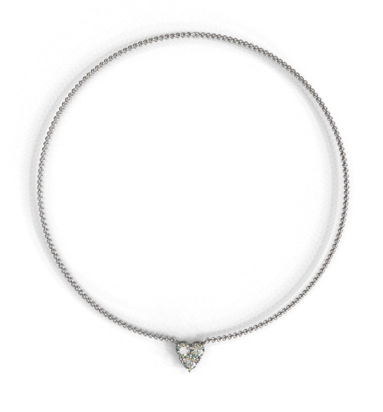 2.25 Carat Total Heart Shape Pendant image 0