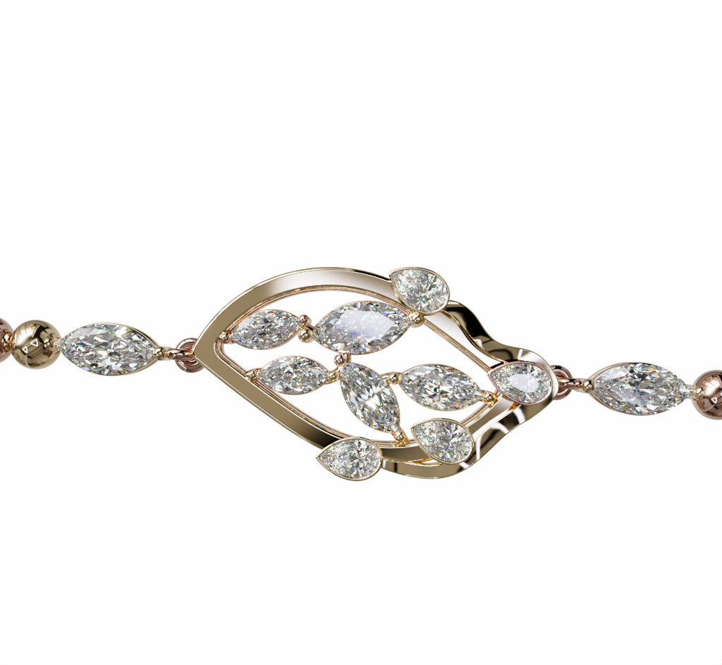 Fancy Diamond Chain Bracelet image 5