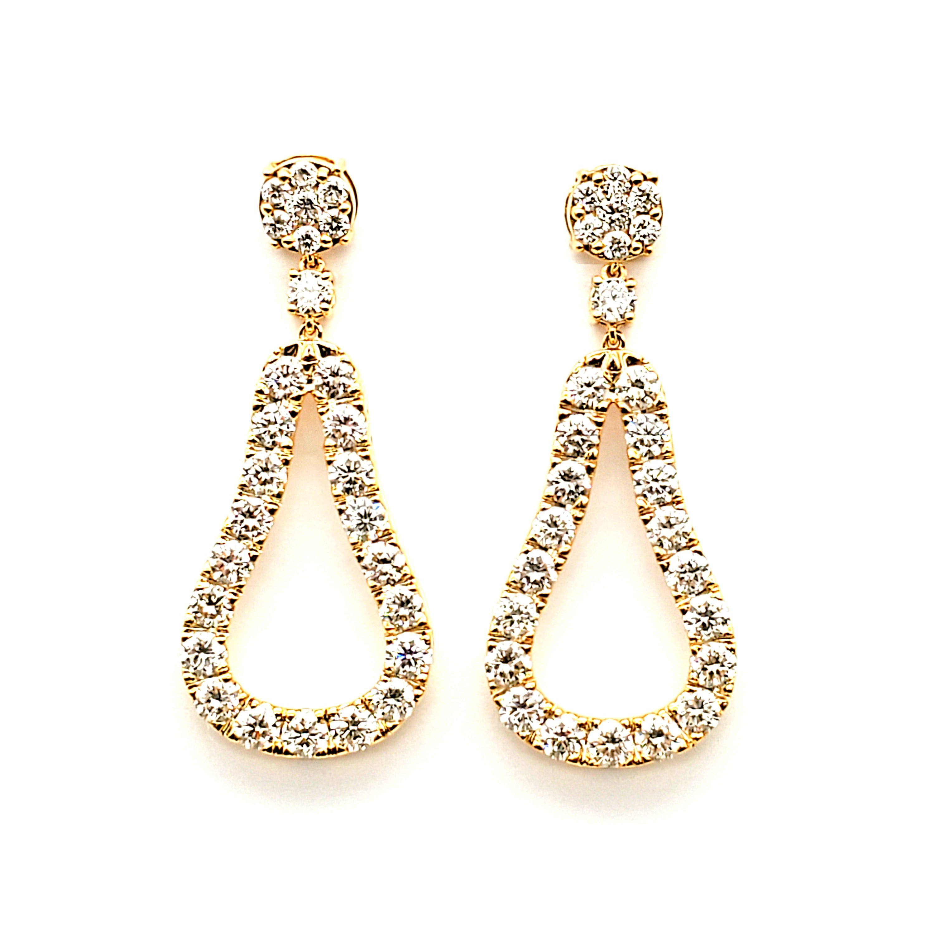 Pear Shape Dangle Earring image 1