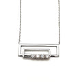 Double Rectangle Diamond Pendant image 0