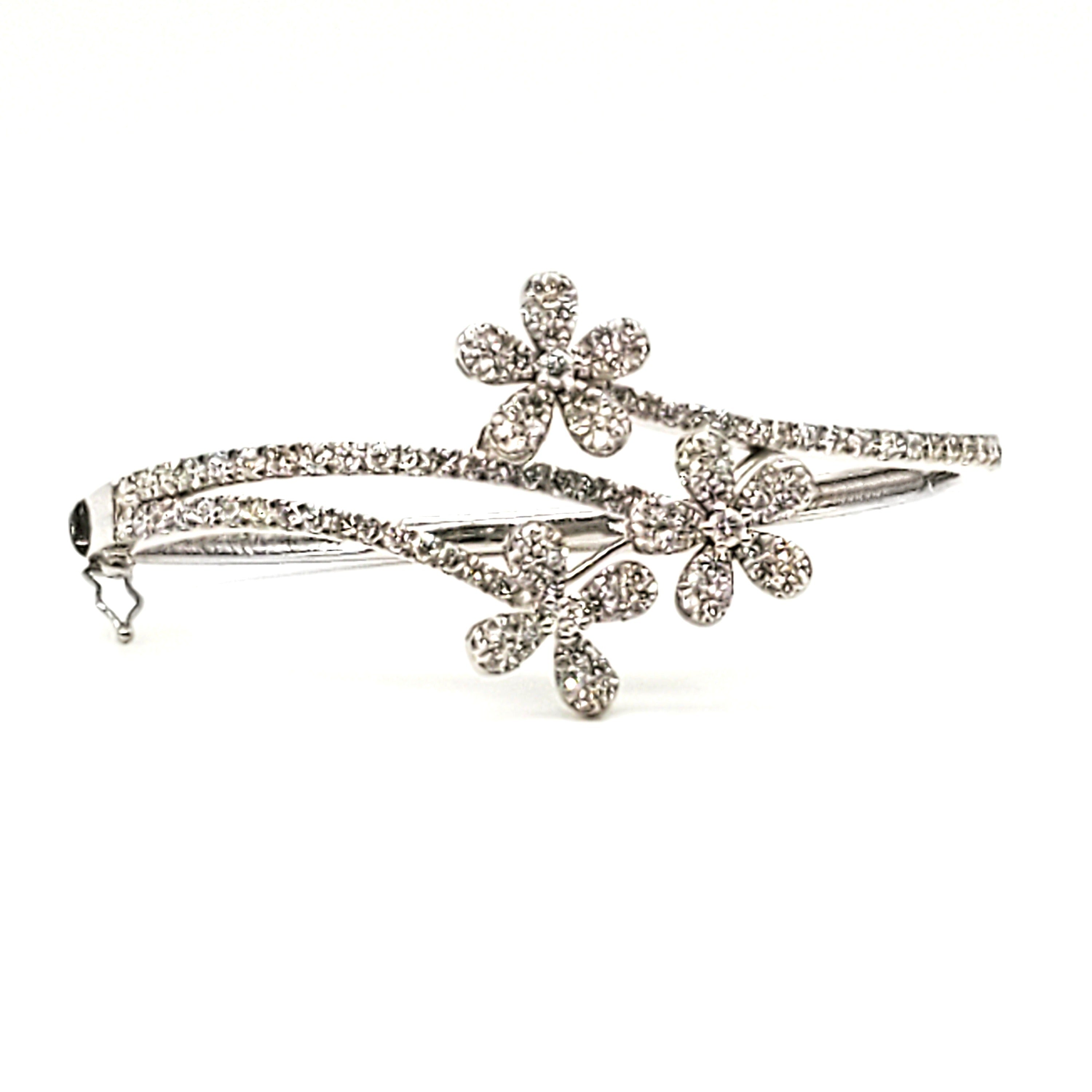 Flower Diamond Bangle image 0
