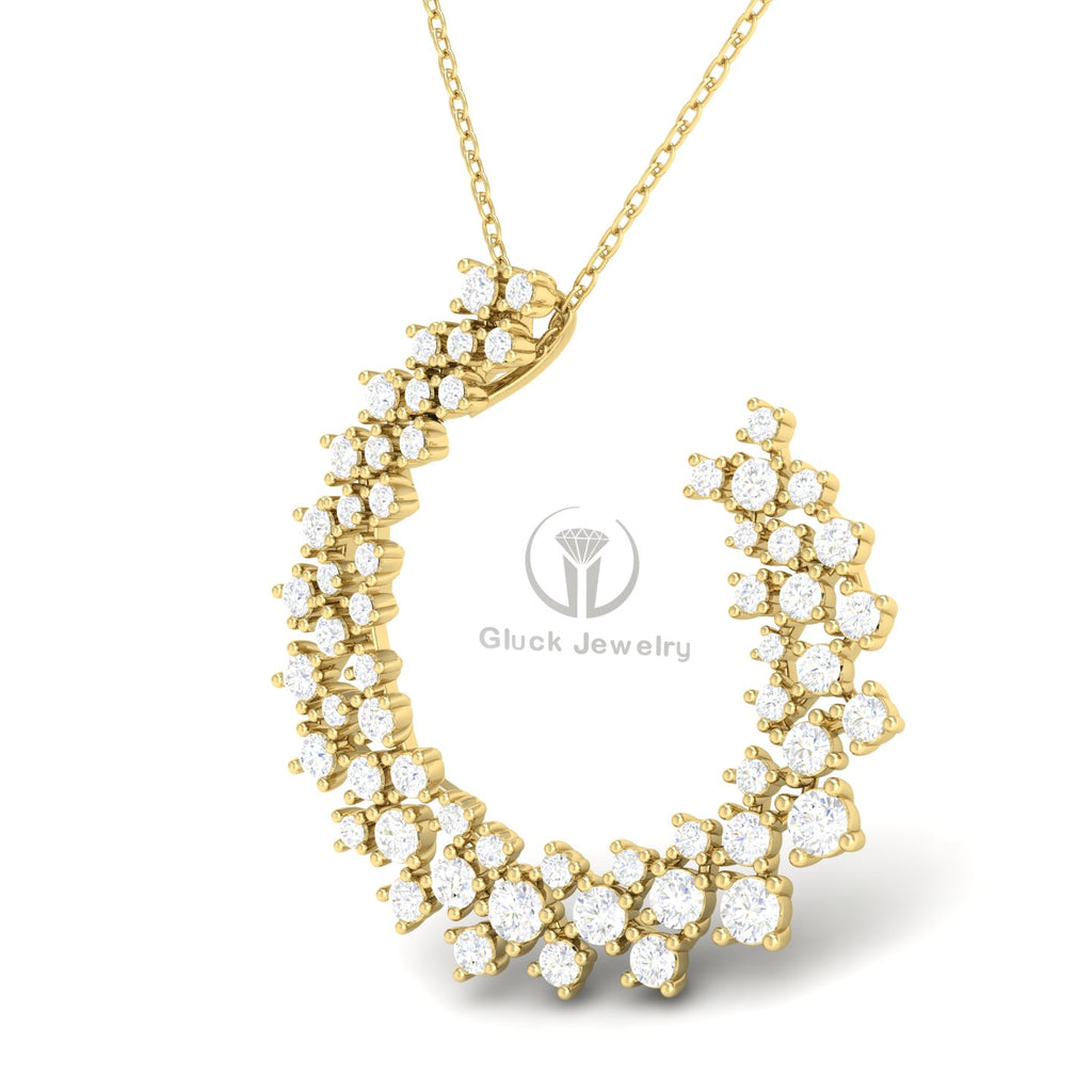 Open Circle Lab Grown Diamond Pendant image 6