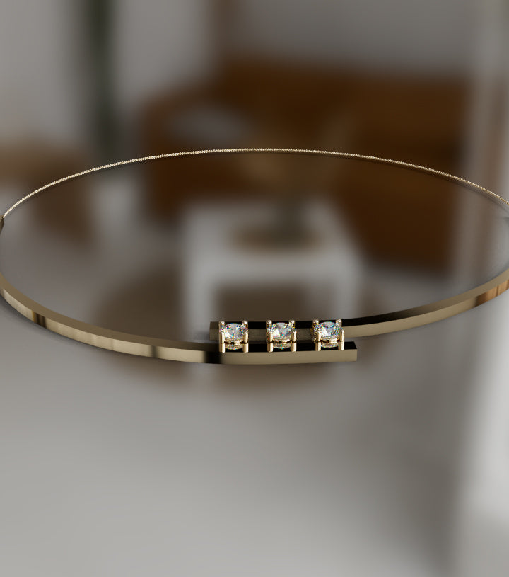 YU829-copy of 3 Carat Total Heart Shape Pendant image 1