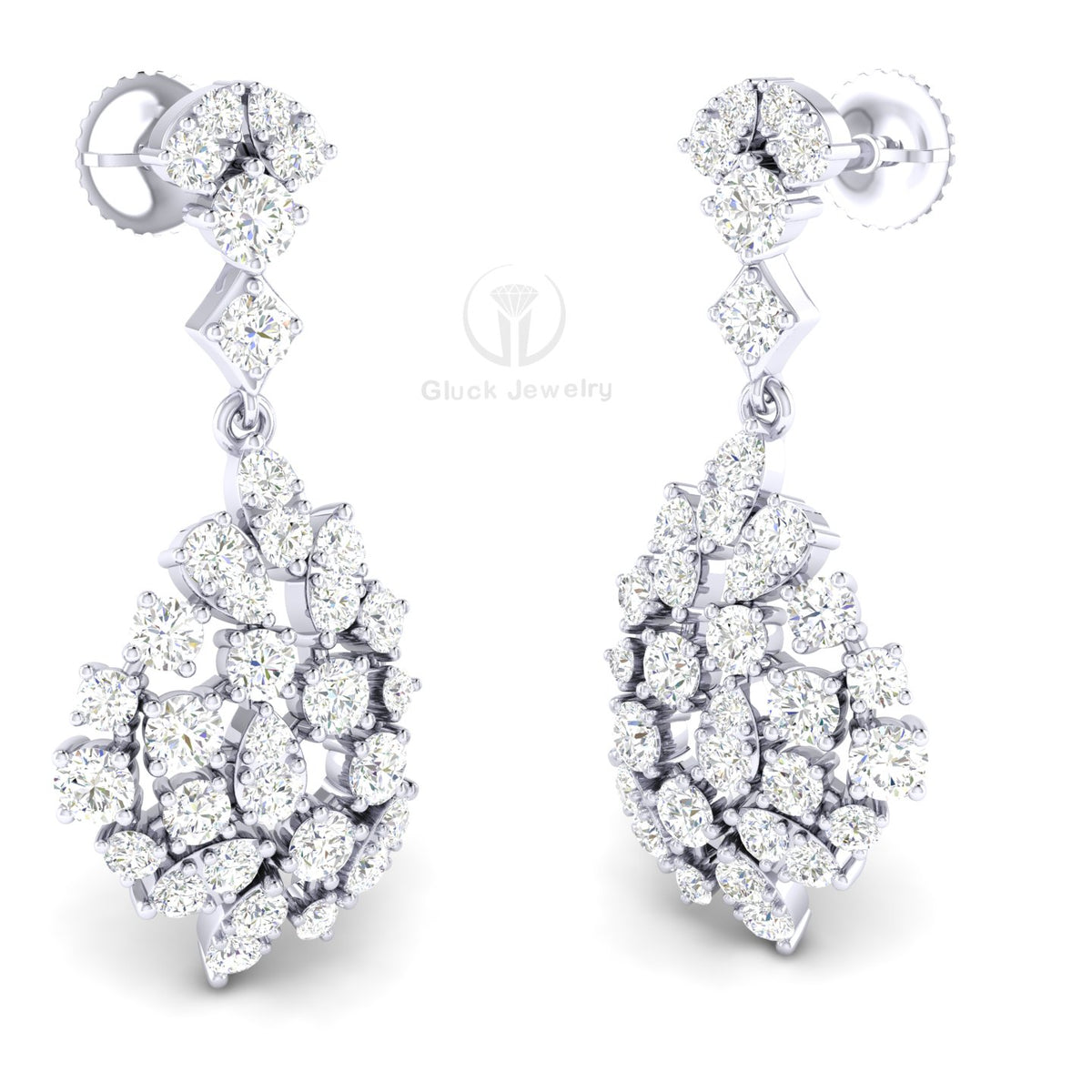 Diamond Dangle Earring image 4