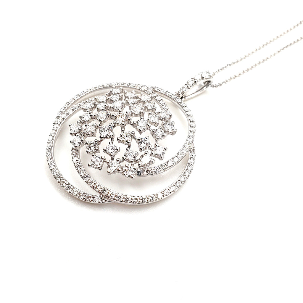Cluster Diamond Pendant image 1