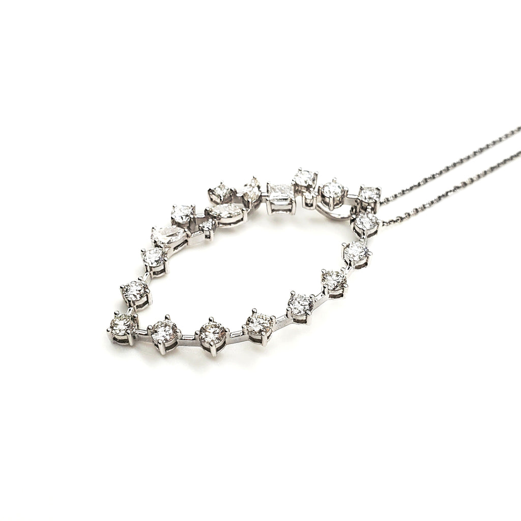 Marquise Shape Fancy Diamond Pendant image 1