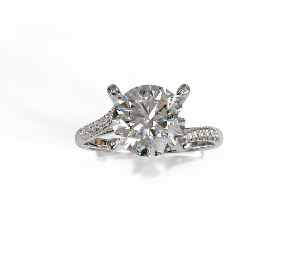 Twisted Shank Engagement Ring image 4