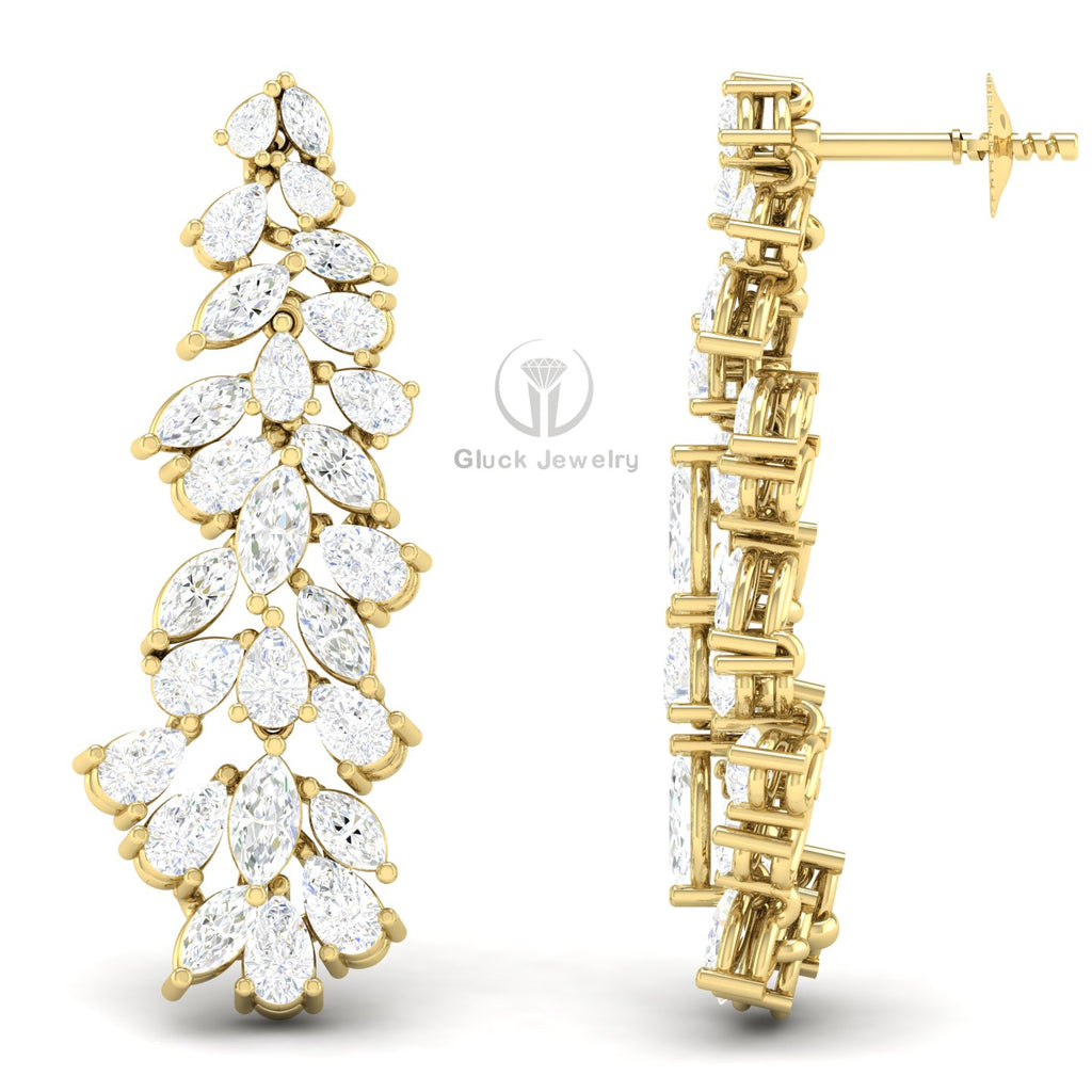 Marquise & Pear Diamond Earring image 4