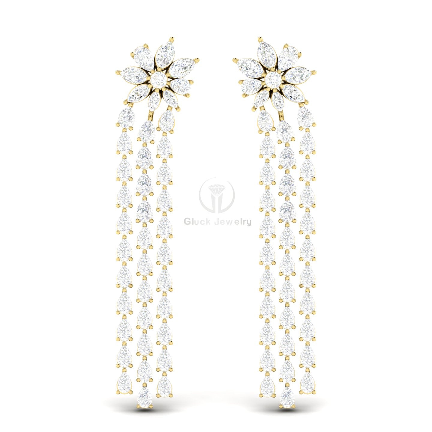 Fancy Shape Dangle Drop Earring image 5