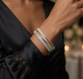 Criss Cross Diamond Bangle