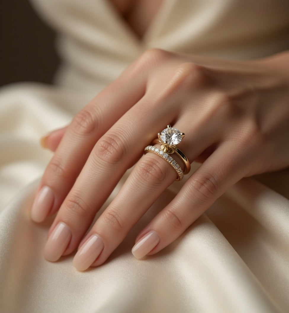 Split Half Shank Micro Pavé Diamond Engagement Ring