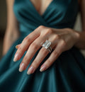 3.5ct Emerald Cut Split Shank Micro Pavé All The Way Diamond Engagement Ring