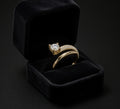 Three Row Pave Setting Diamond Ring
