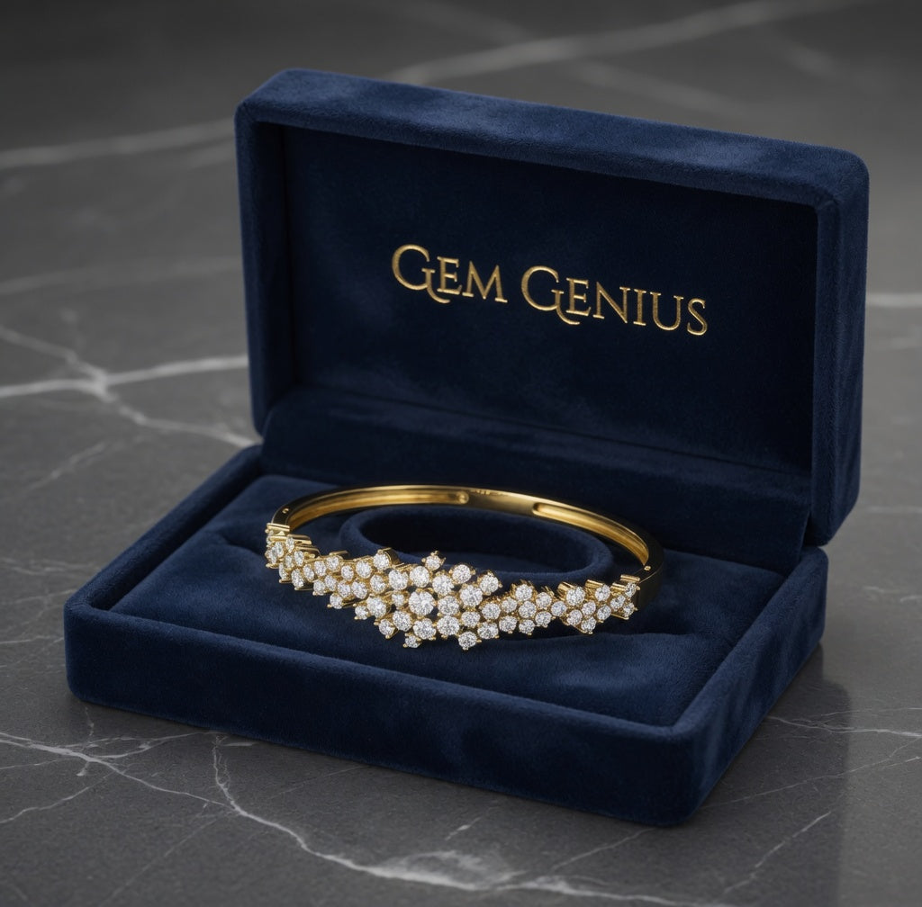 Diamond Cluster Fancy Bangle
