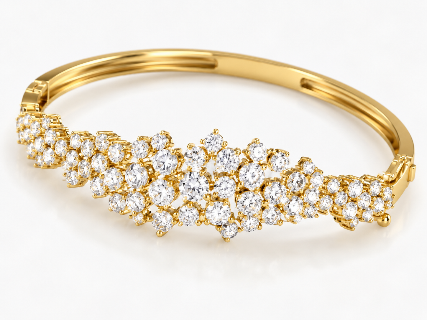 Diamond Cluster Fancy Bangle