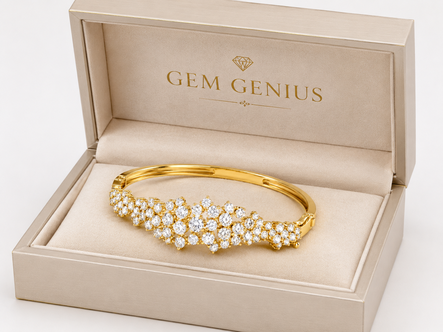 Diamond Cluster Fancy Bangle