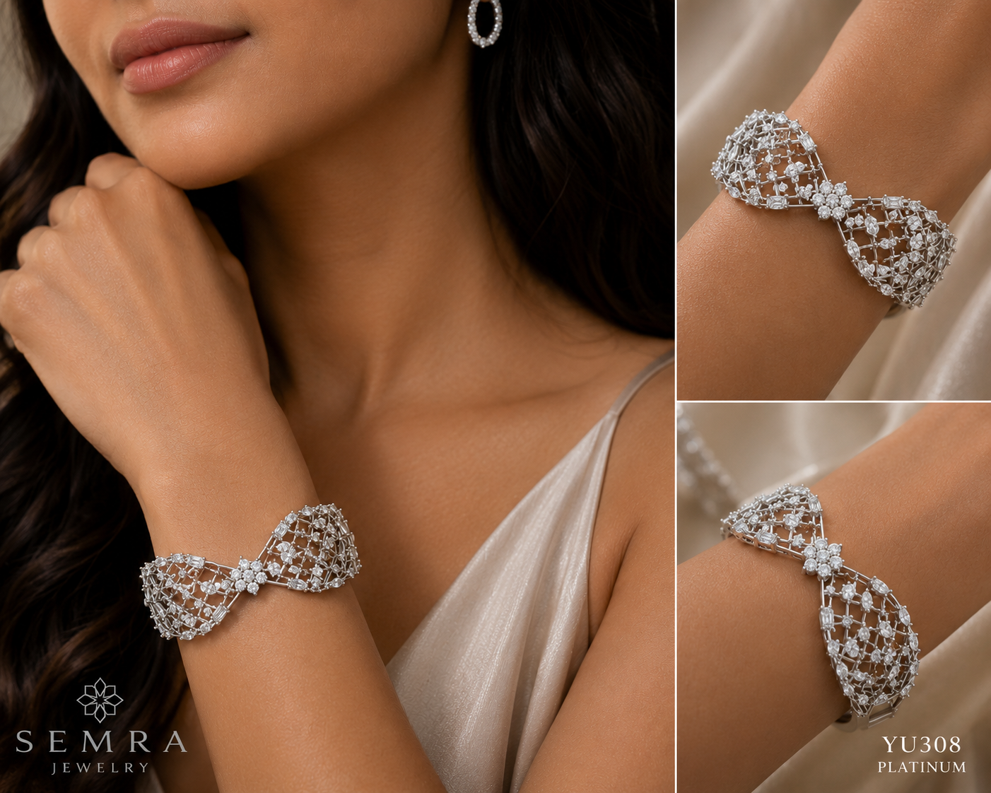 Bowtie Diamond Bangle