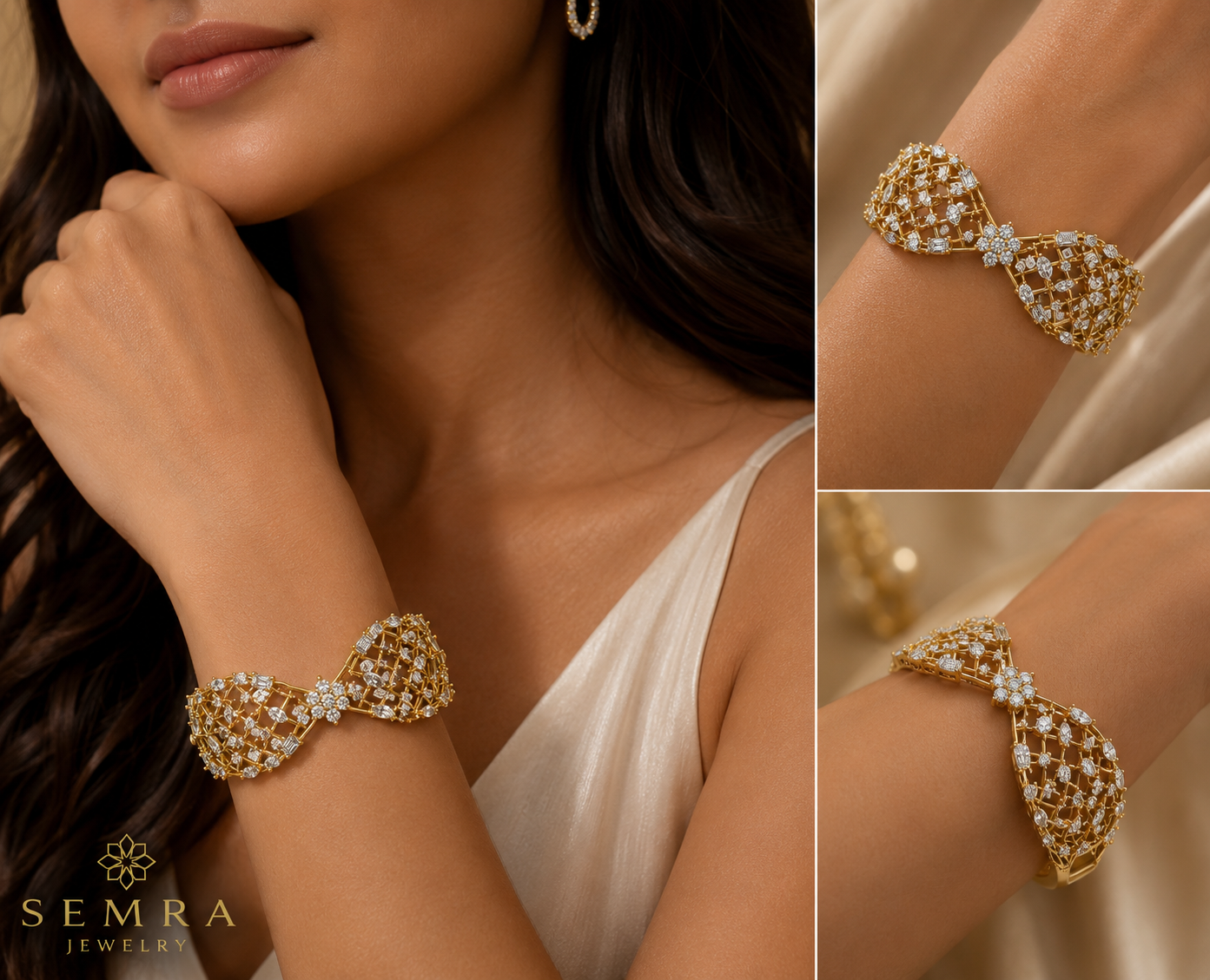 Bowtie Diamond Bangle