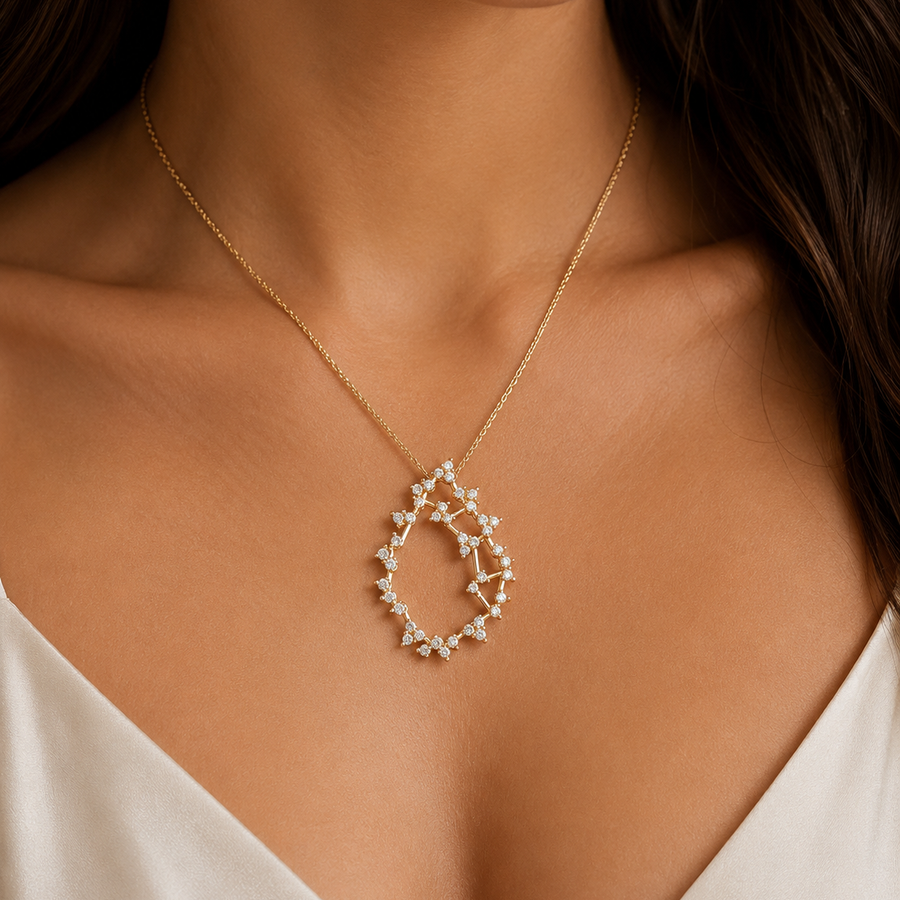Abstract Fancy Pair Pendant