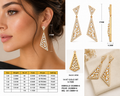 Triangle Shape Fancy Dangle Earring
