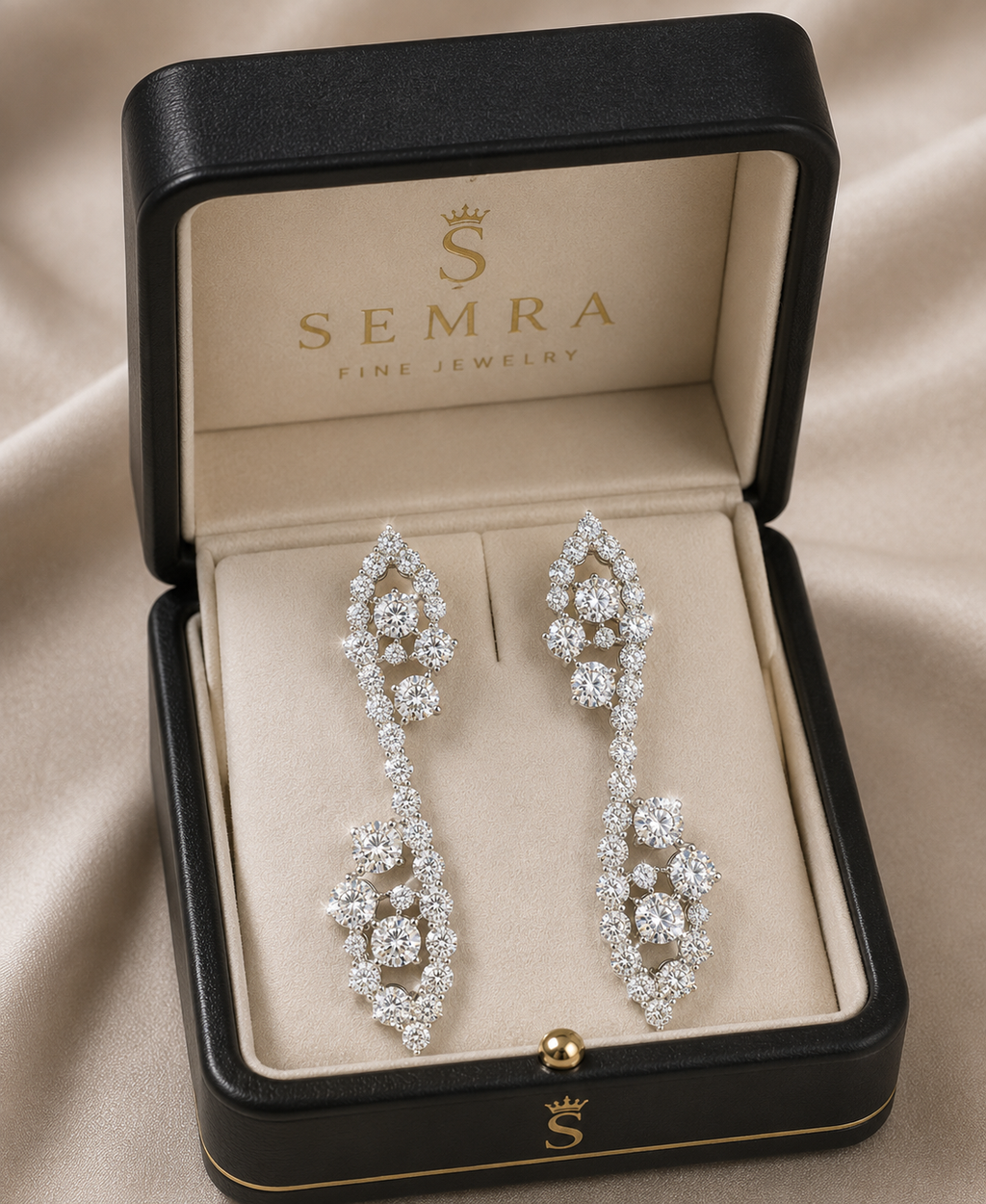Cluster Diamond Earring