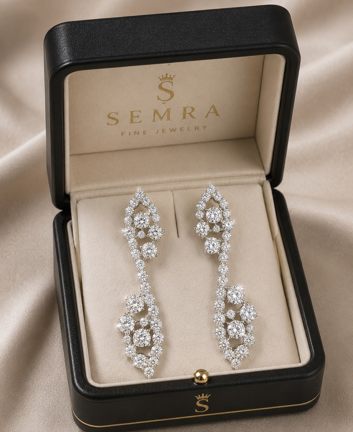Cluster Diamond Earring