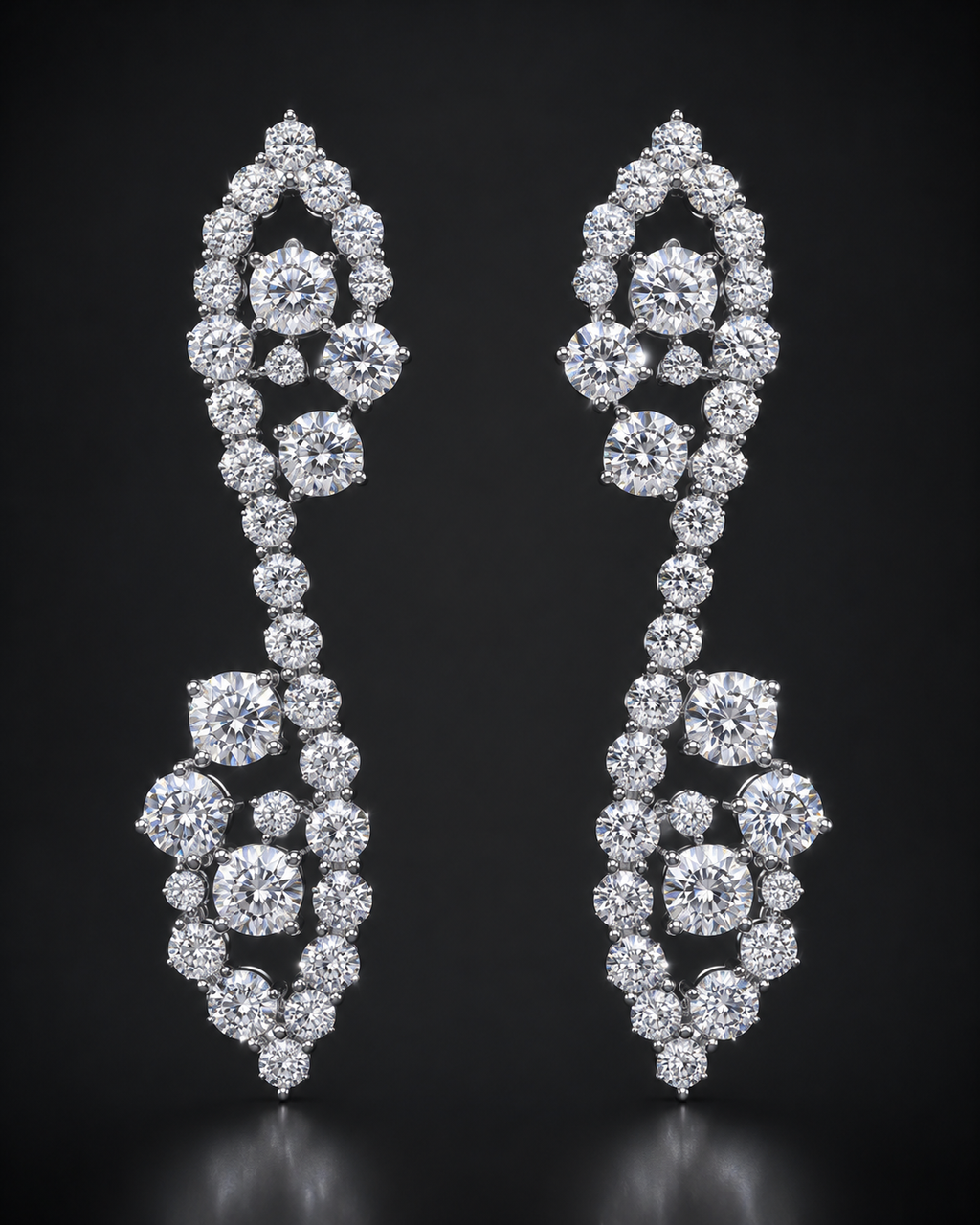 Cluster Diamond Earring