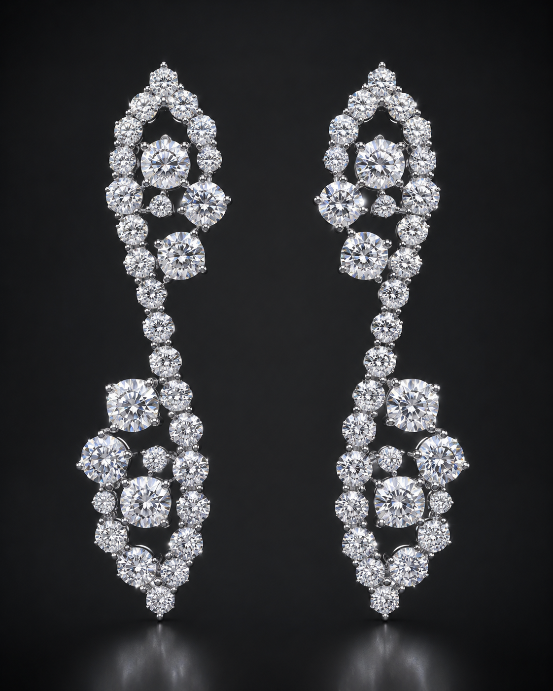 Cluster Diamond Earring