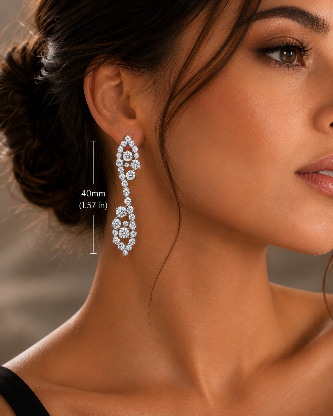 Cluster Diamond Earring