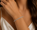 4 Prongs 10 pts Bar Tennis Bracelet