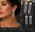 Fancy Shape Dangle Drop Earring