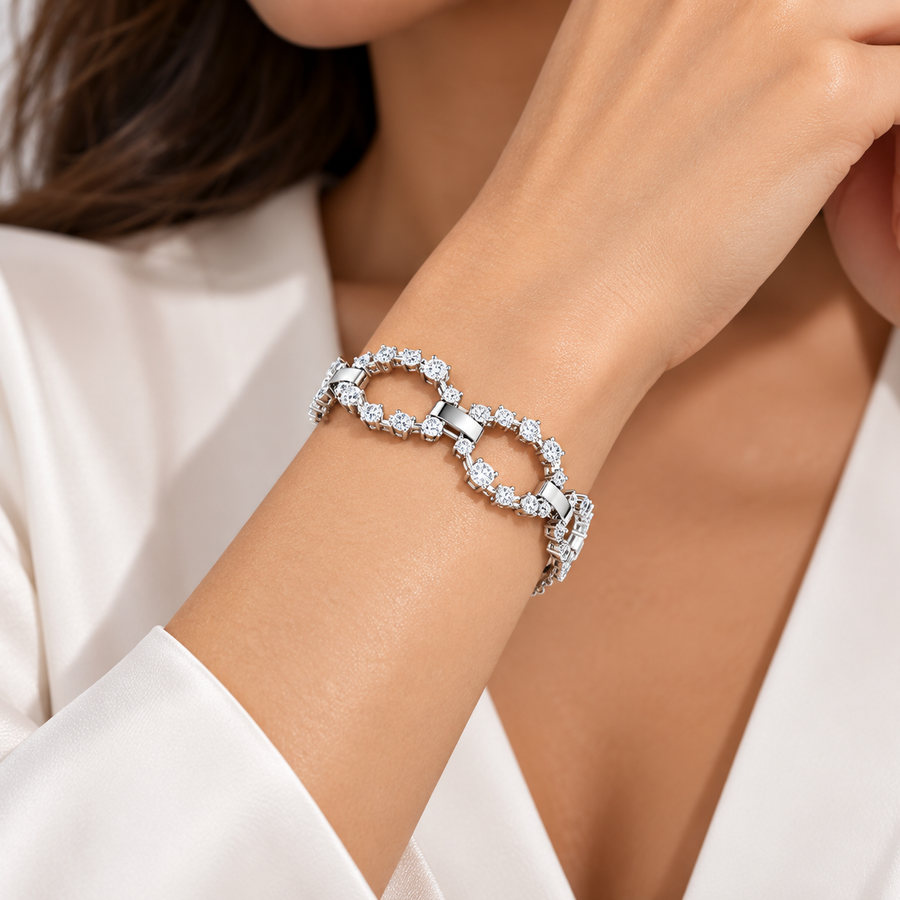 Diamond Open Link Bracelet