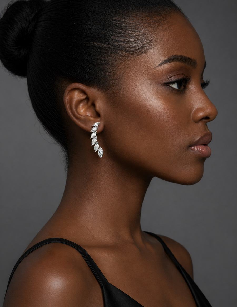 Marquise Fancy Diamond Earring