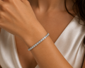 10 Pointers Square Shaped Tennis Bracelet