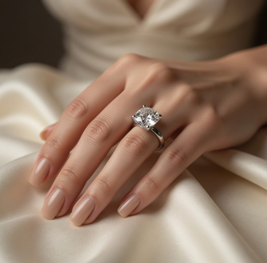 Four Prong Solitaire Diamond Engagement Ring