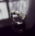 Mixed Shape Cluster Diamond Ring