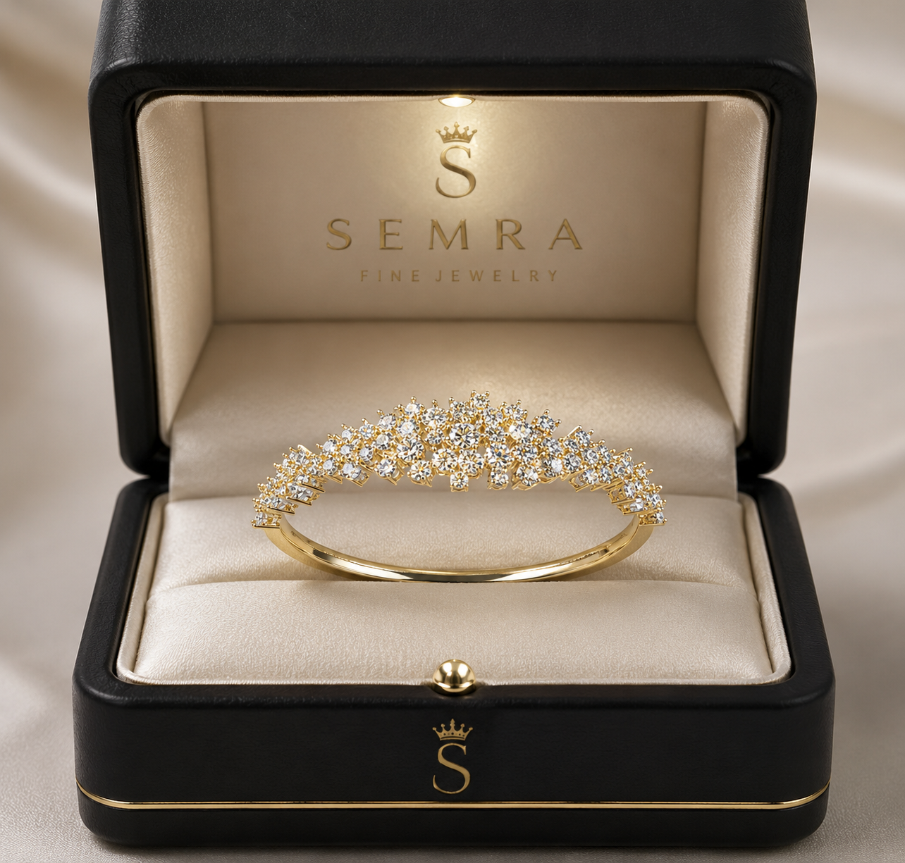 Cluster Diamond Bangle