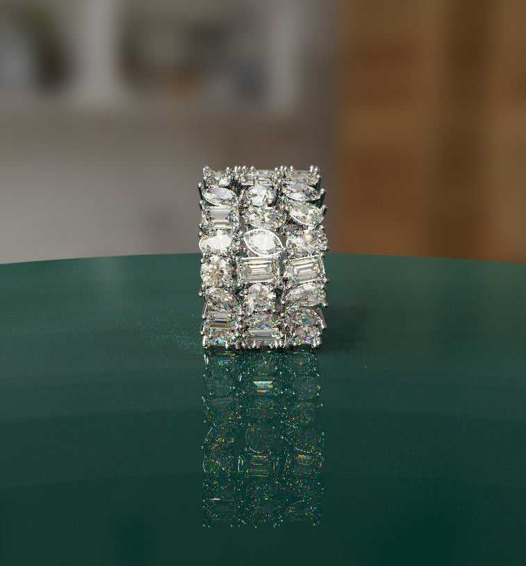 Nova Bloom Diamond Eternity Band