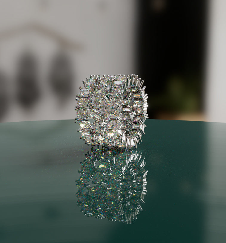 Nova Bloom Diamond Eternity Band