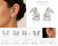 Flying Marquise and Pear Stud Earring